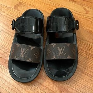 Louis Vuitton black sandals